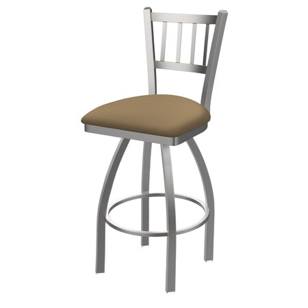 Holland Bar Stool Co 25" Swivel Counter Stool, SS Finish, Canter Sand Seat 81025SS013